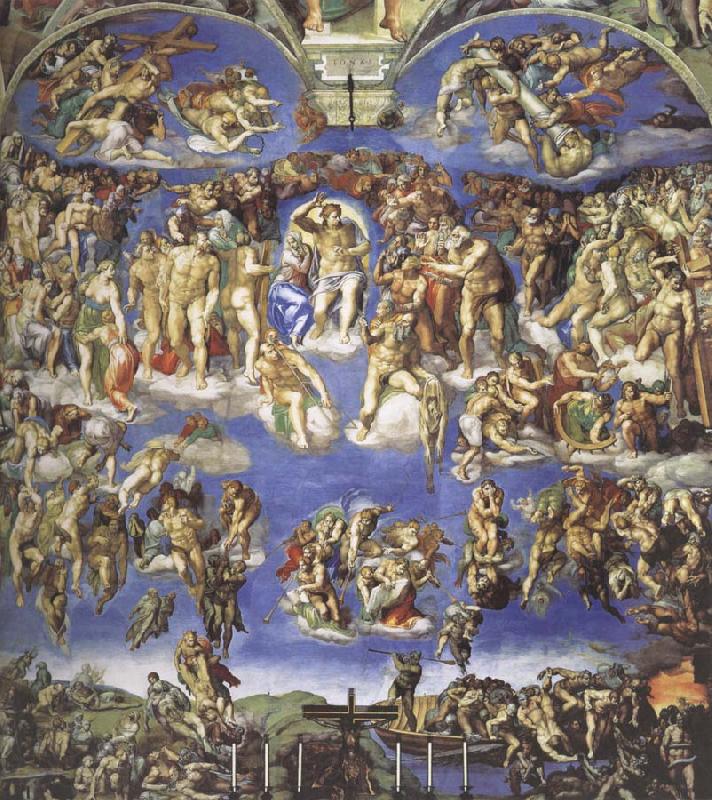 Michelangelo Buonarroti The Last  judgment France oil painting art